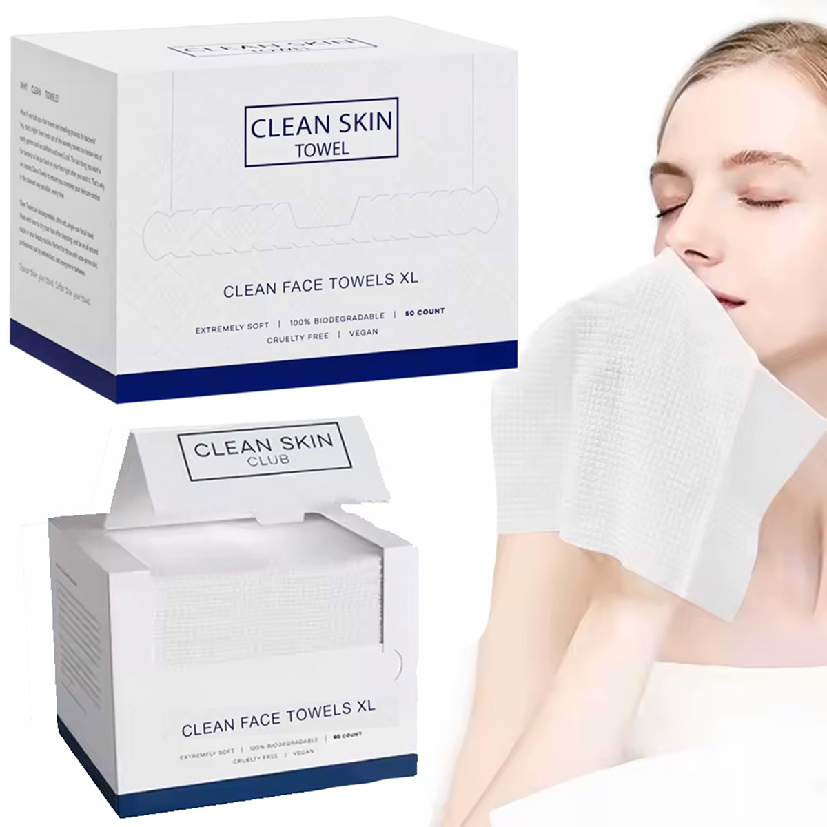 Xl Skincare - 50 шт./коробка одноразовых салфеток для лица,