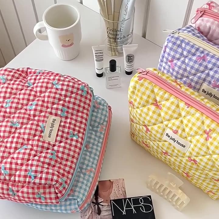 Милая косметичка в клетку с ба – обзор и цена Skincare B Erl