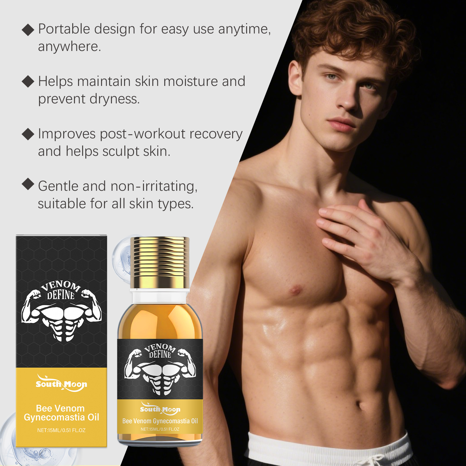 Масло для гинекомастии с пчели – обзор и цена Skincare Natur E